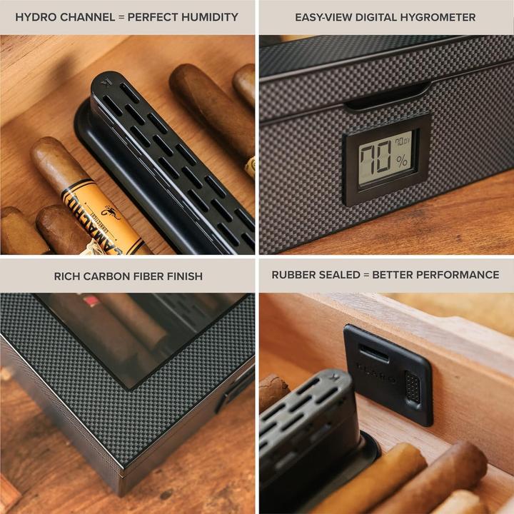 Image du produit Case elegance Humidor mit Hygrometer (30)