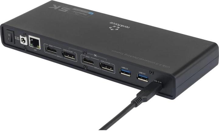 Actual product image Renkforce Notebook Docking Station Univer (USB-C, USB-A)