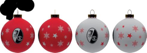 Produktbild Trade Con SC Freiburg Christbaumkugeln 4er-Set (4 -teilig)