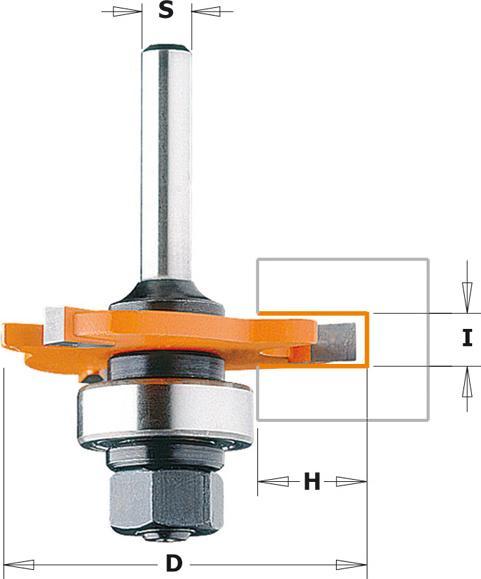 Actual product image Ake CMT 822.340.11 4 mm disc milling cutter without spindle