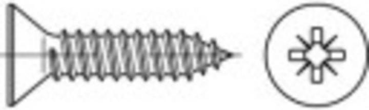 Productafbeelding Toolcraft Schroeven met verzonken kop 3,9 mm 22 m (500 Schroeven per stuk)