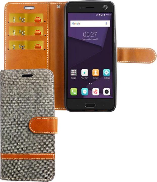 Produktbild König Design Hülle Handy Schutz für ZTE Blade V8 Case Cover Tasche Wallet Etui Handyhülle Neu (ZTE Blade V8)