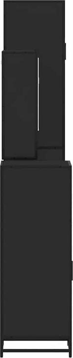 Immagine prodotto VidaXL Set di mobili da bagno da 4 pezzi Set di mobili da bagno in legno nero Mobile da bagno