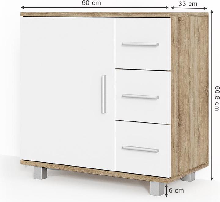 Actual product image Vicco Ilias (60 x 33 x 61 cm)