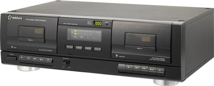 Immagine prodotto Renkforce Registratore a nastro TP-1010USB Nero D (Registratore a cassette)