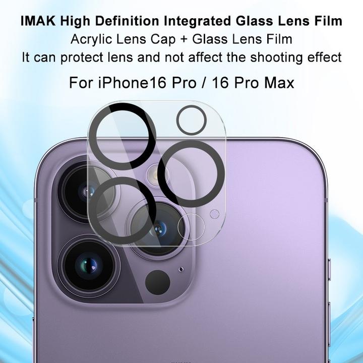 Image du produit Imak iPhone 16 Pro / 16 Pro Max - caméra en verre blindé (1 pièce(s), Apple iPhone 16 Pro Max)