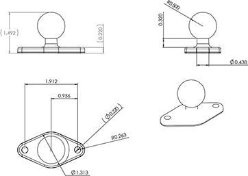 Productafbeelding Rammount Trapeze montagevoet