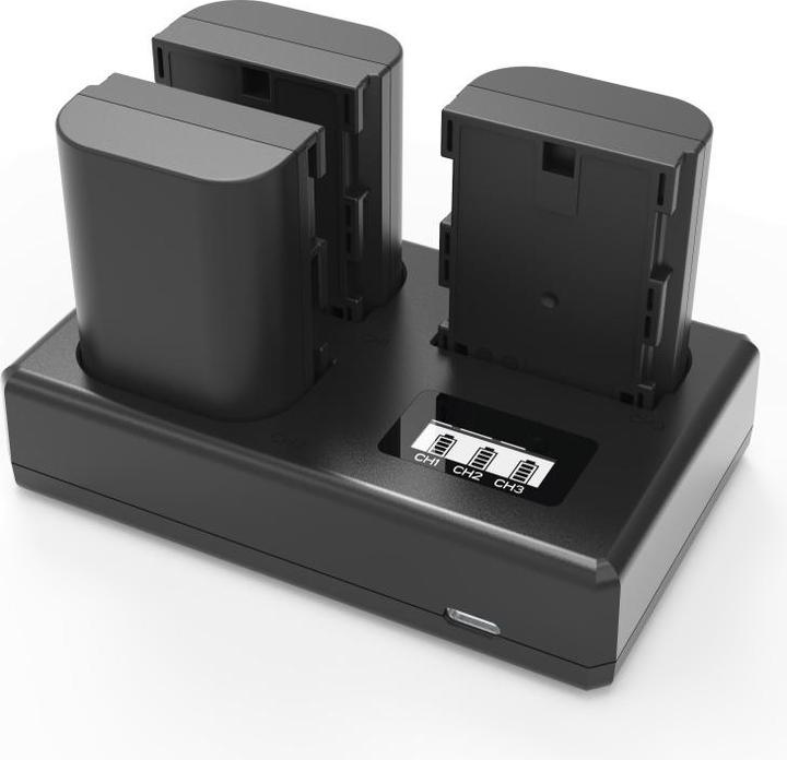 Image du produit Acconic Triple chargeur pour Canon LP-E17 EOS 750D, EOS 760D, EOS 8000D, Kiss X8i, Rebel, Rebel T6i, Rebel