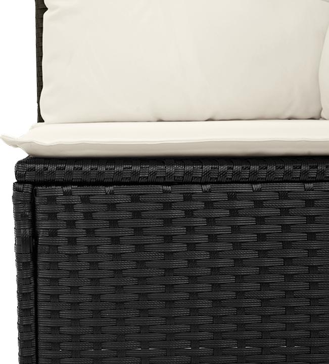 Immagine prodotto VidaXL Set di divani da giardino da 6 pezzi con cuscini in poly rattan nero