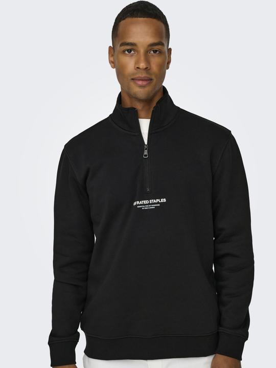 Actual product image Only & Sons Onscurated Reg Half Zip Sweat Noos (XL)