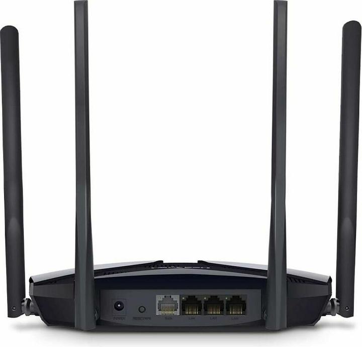 Actual product image Mercusys ROUTER WIFI 6 AX1800 DB 1201MBPS + 574 MBPS 3P LAN 1P WAN 4 ANTENNE