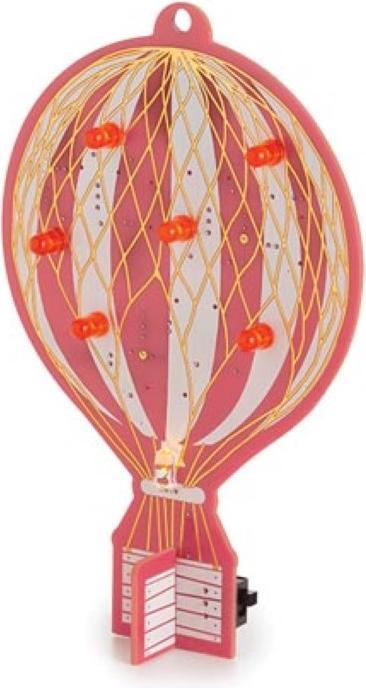 Produktbild Whadda Heissluftballon im Retro-Design - Lern-Bausatz zum Löten (Elektronikkit)