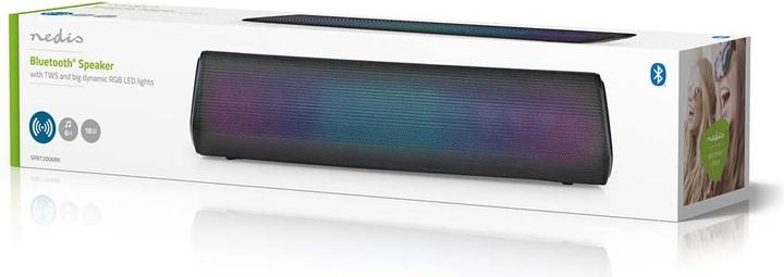 Produktbild Nedis Bluetooth®-Lautsprecher | max. Batteriespielzeit: 6 Std | Tisch Design | 18 W | Stereo | Einge (6 h, Batteriebetrieb)