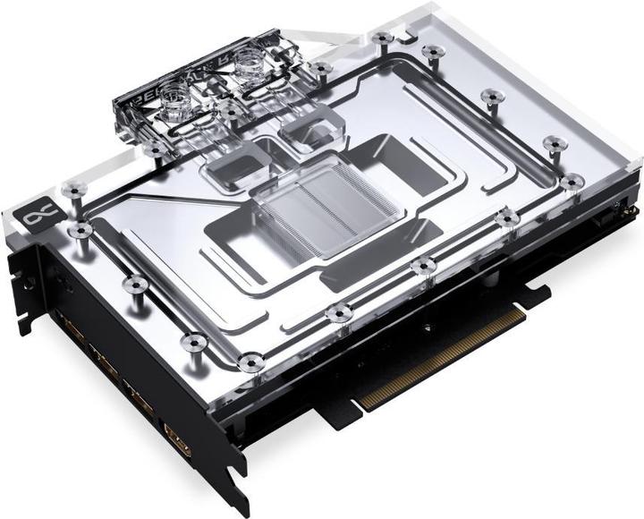 Alphacool Ice Block Aurora Acrylic GPX-N RTX 4080 Design di riferimento con piastra posteriore