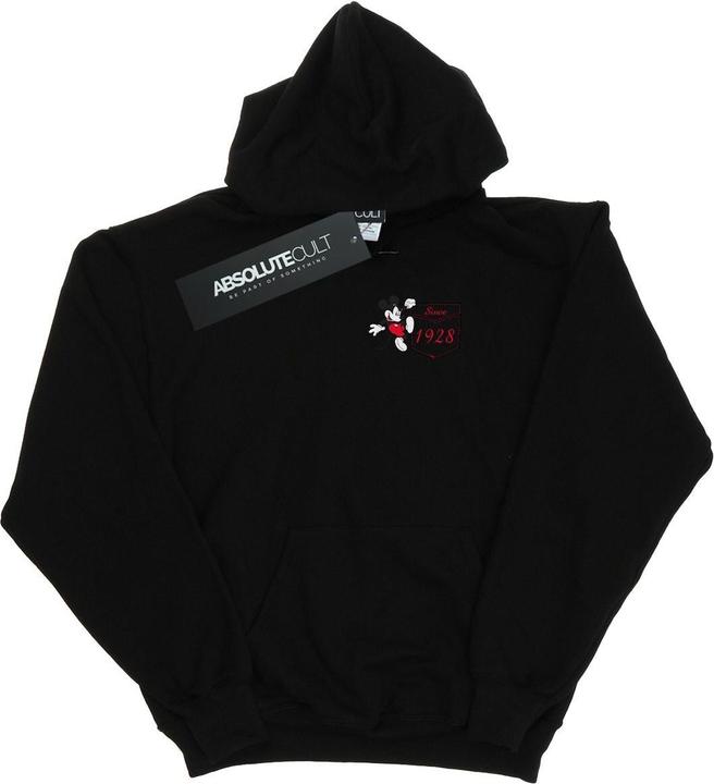Disney Mickey Mouse Faux Pocket Since 1928 Kapuzenpullover (L)