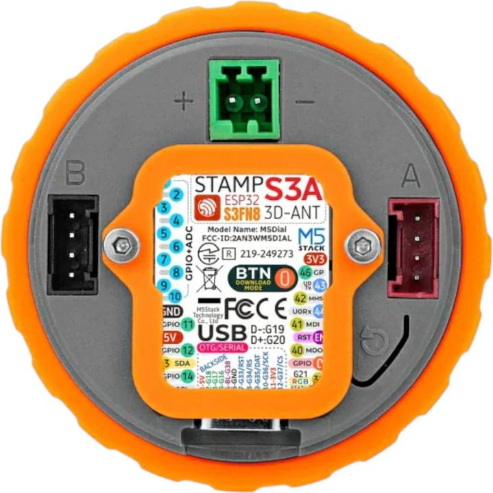Image du produit M5Stack Dial V1.1 ESP32-S3 Intelligenter Drehknopf mit 1.28 Zoll Touchscreen