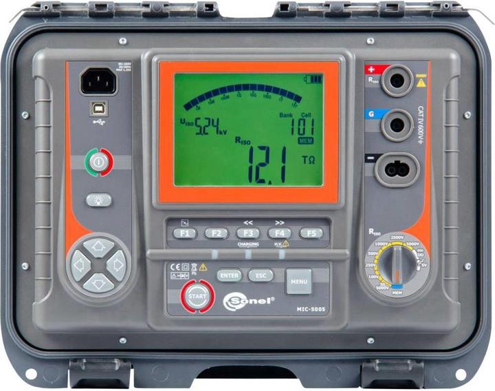 Produktbild Sonel Isolationsmessgerät MIC-5005 Kalibriert (Messgerätkoffer)