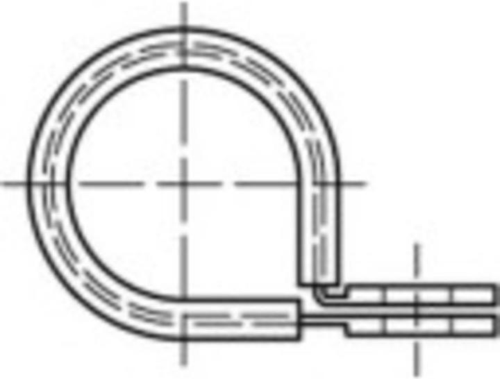 Image du produit Toolcraft Colliers de serrage DIN 3016 20 mm acier (50 pcs)
