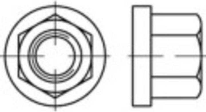 Toolcraft Écrous hexagonaux avec bride M (M14)