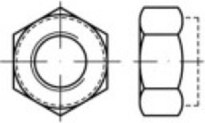 Produktbild Toolcraft Sicherungsmuttern M4 DIN 6925 (M4)
