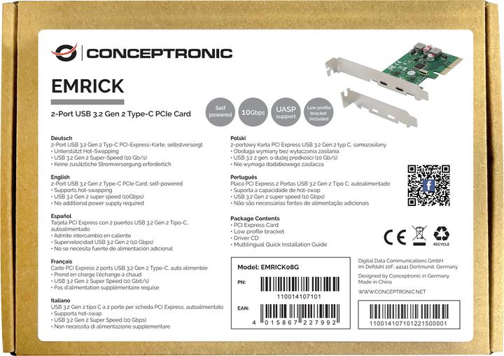 Actual product image Conceptronic PCI Express Card