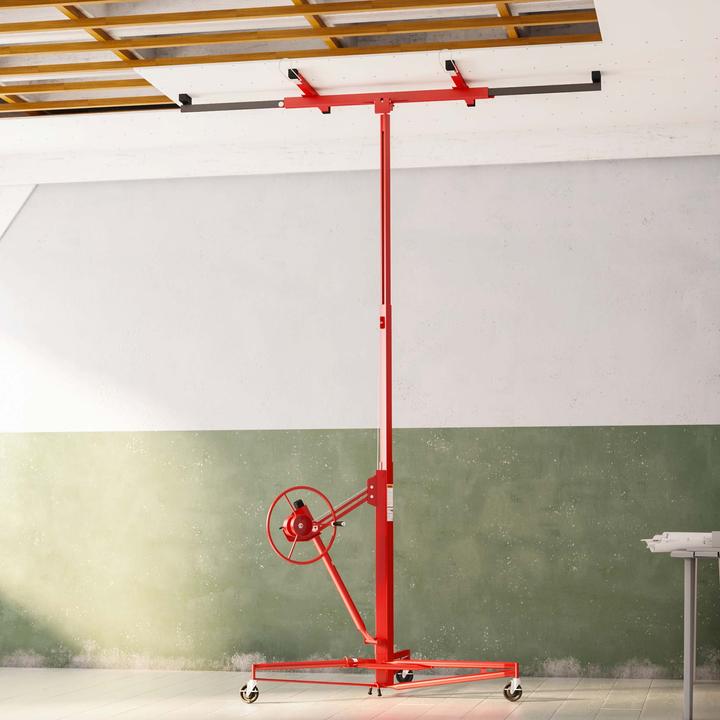 Actual product image Wiltec SET: XXL Drywall Lift & Sheetrock Lifter Panel Hoist 11FT + 6FT Extension max. 17Ft 150LBS