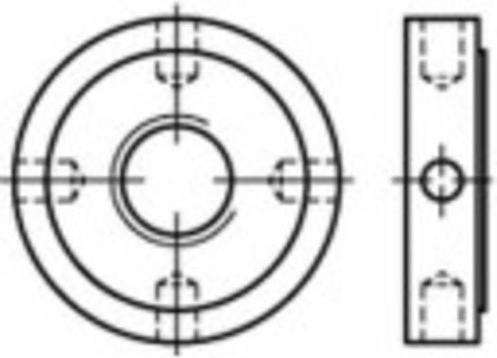 Produktbild Toolcraft Kreuzlochmuttern M26 DIN 1816 (M26)