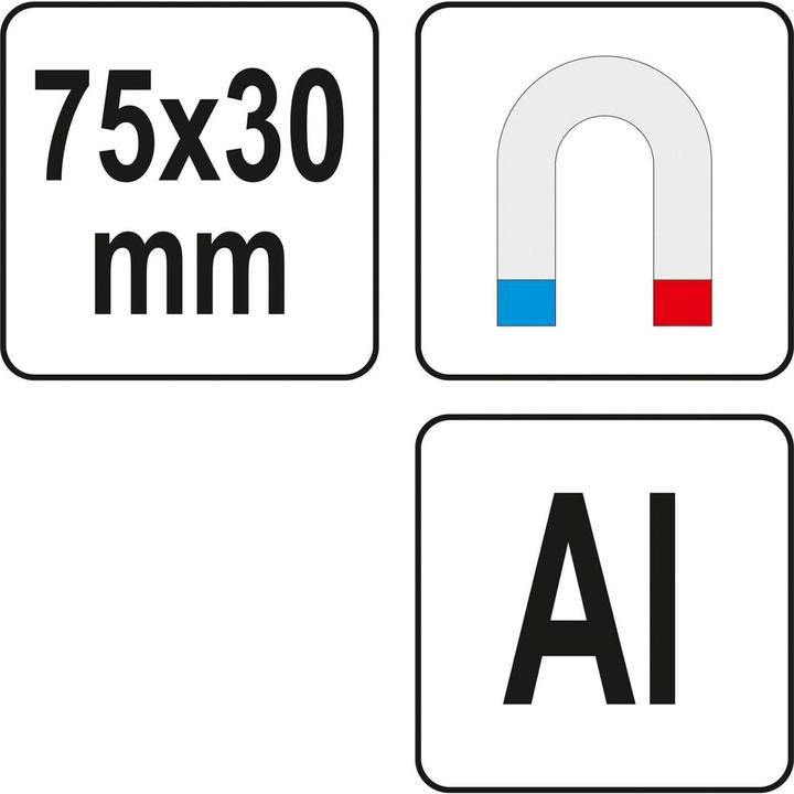 Produktbild Yato Profi Schraubstock-Schutzbacken 75mm Aluminium mit Soft-Beschichtung YT-65000