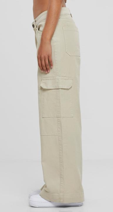 Actual product image Urban Classics Ladies Low Waist Cargo Denim (30)
