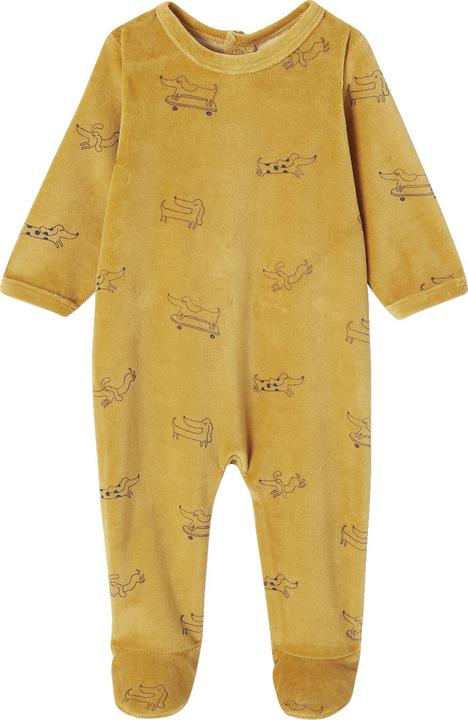 Actual product image Vertbaudet 2er-Pack Baby Samt-Strampler mit Hunden Oeko-Tex (50)