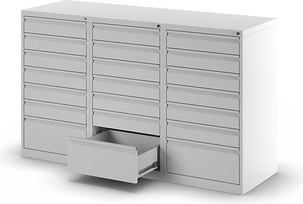 Immagine prodotto eurokraft basic Cassettiera, acciaio (150 cm, 90 cm)