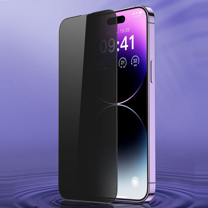 Produktbild Totu Design iPhone 14 Pro Displayschutz Panzerglas mit Sichtschutz (1 Stück, Apple iPhone 14 Pro)