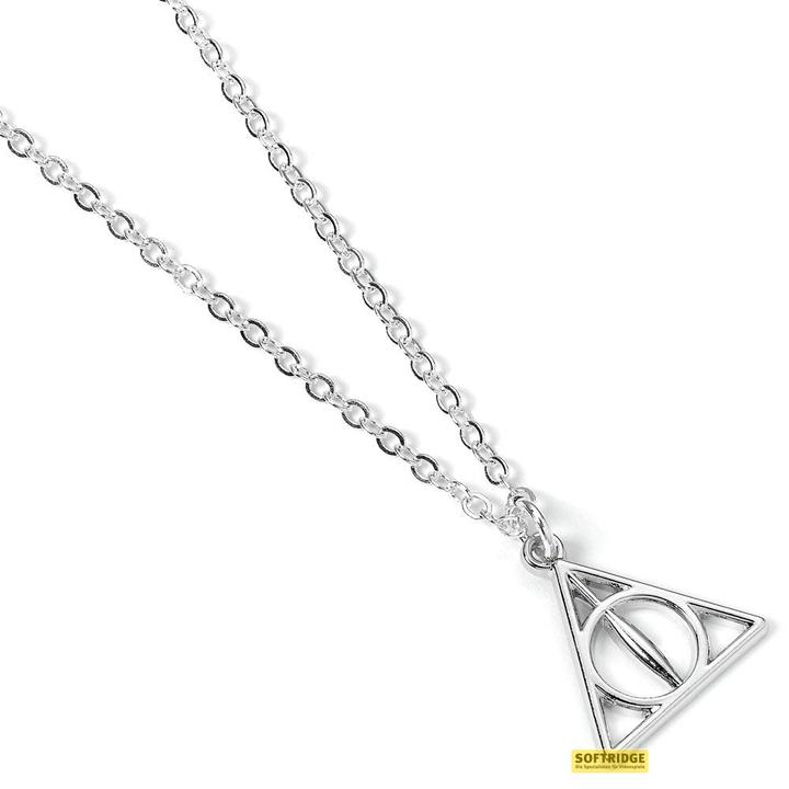 Carat HARRY POTTER - Pendentif et Collier Plaqué Argent - Deathly Hallows (Aluminium, Kupfer, Zink)