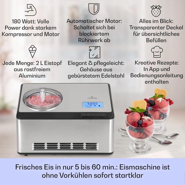 Produktbild Klarstein Softeismaschine mit WiFi/App-Funktion