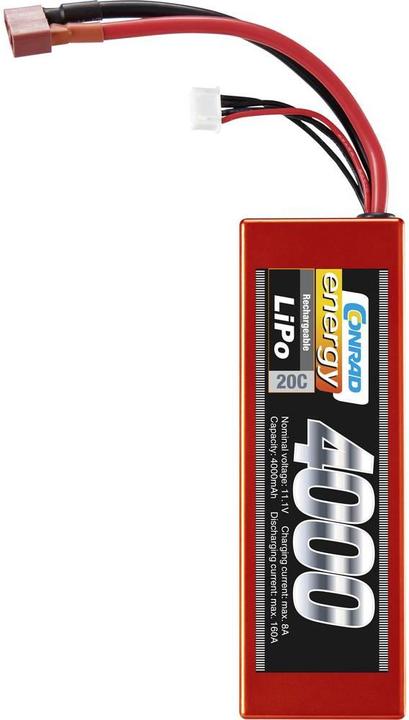 Produktbild Conrad energy ModellbauAkkupack iPo) (11.10 V, 4000 mAh)