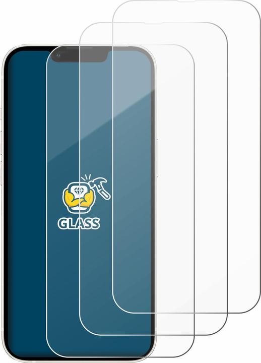 Produktbild BROTECT Panzerglas Hartglas Displayschutz (3 Stück, Apple iPhone 13)