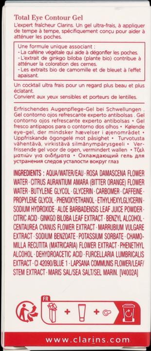 Actual product image Clarins Total Eye Gel (Gel, 20 ml, Day)