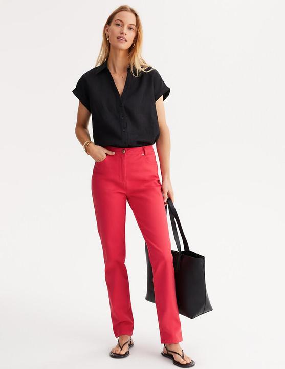 Image du produit Anne Weyburn Gerade Five-Pocket-Hose aus Baumwoll-Stretch (44)