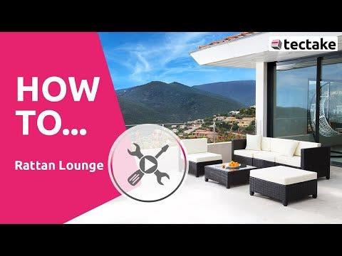 Produktbild tectake Rattan Lounge