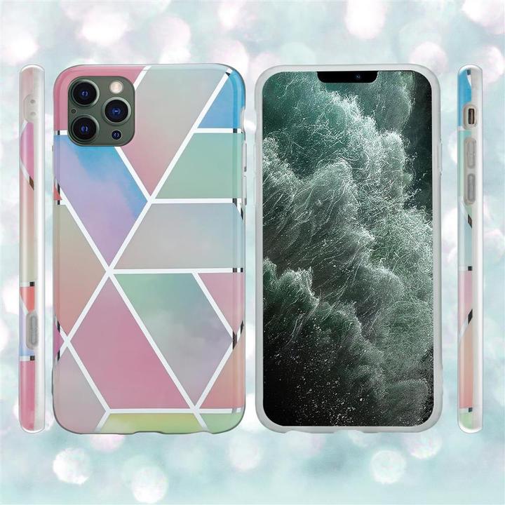 Image du produit Cadorabo Couverture IMD TPU Marbre coloré (Apple iPhone 12 Pro Max)