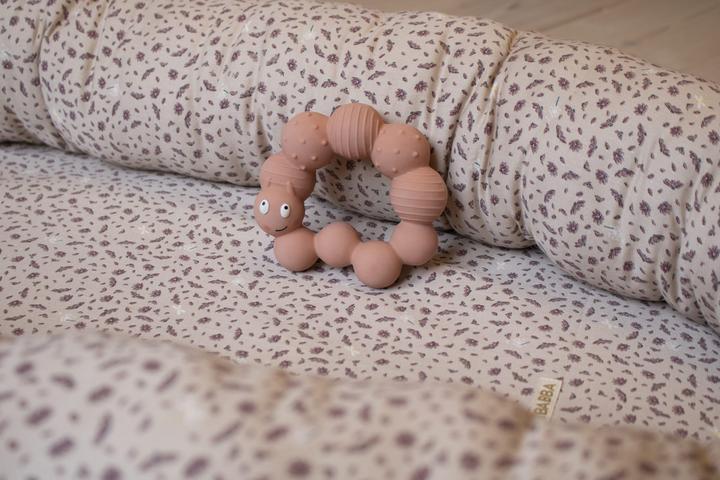 Actual product image Filibabba Teething ring - Lily the larva Peach