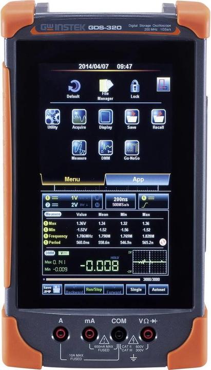 Actual product image GW Instek Hand-held oscilloscope (scope meter) GDS-320 2 (CAT III 600V, CAT II 300V)