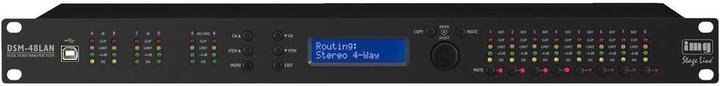 Produktbild Img Stage Line 4-Kanal 19 Zoll Frequenzweiche DSM-48LAN (Limiter, Delay (Echo), Equalizer)