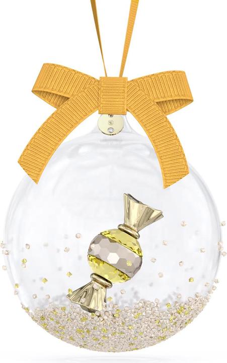 Swarovski Holiday Cheers Dulcis Boule de Noël jaune