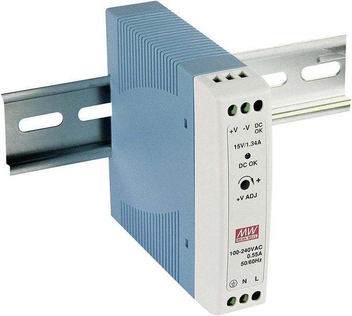 Image du produit MeanWell Bloc d'alimentation pour rail DIN (DINRail)