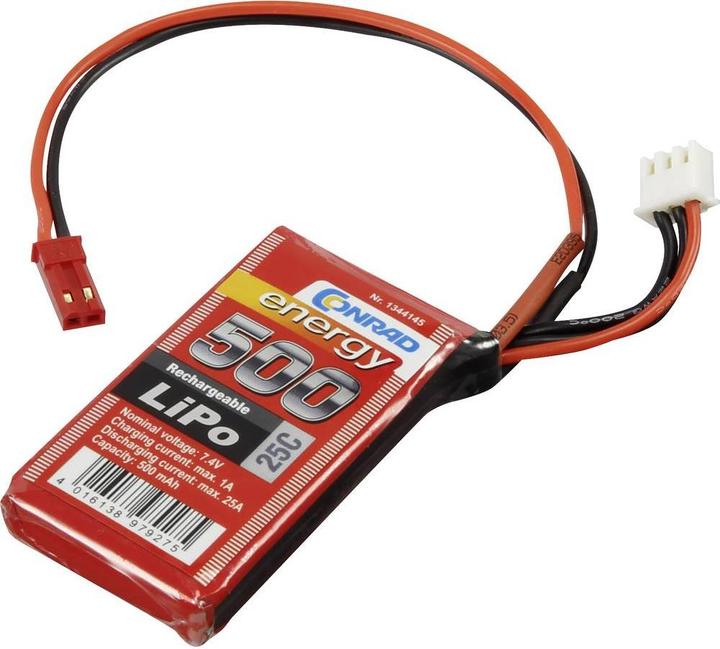 Produktbild Conrad energy Modellbau-Akkupack (LiPo) 7.4 (7.40 V, 500 mAh)