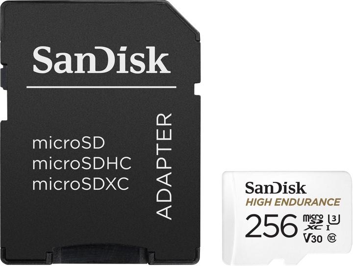 Image du produit SanDisk High Endurance (256 Go, microSDXC, U3, UHS-I)