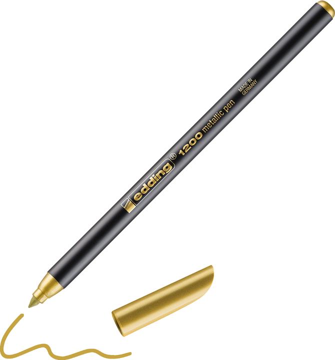 Immagine prodotto Edding Penna a punta di fibra 1200 colorpen metallizzata (Oro, 1 x)