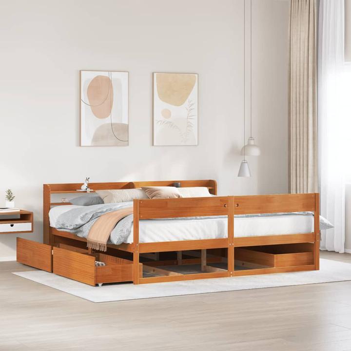 Produktbild VidaXL Bett ohne Matratze 200x200 (200 x 200 cm)