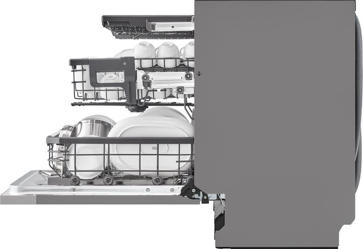 Actual product image LG QuadWash DB475TXS Full Discharge Dishwasher Class A 14 place setting Steam Wi-Fi